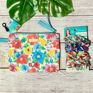 The Pioneer Woman Hair Ties 8 pack & Cosmetic bag NWT